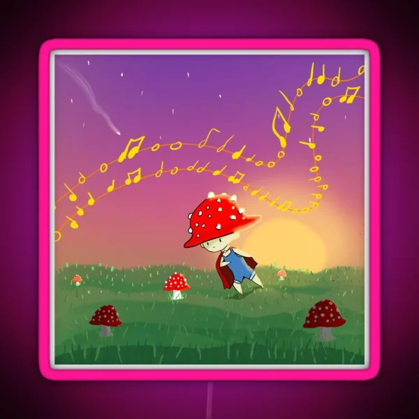 Musical Muscaria RGB Neon Sign