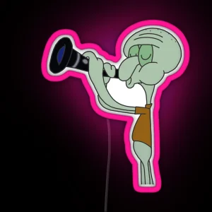 Musical Squidward RGB Neon Sign