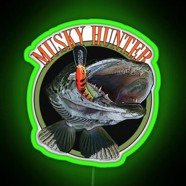 Musky Hunter RGB Neon Sign