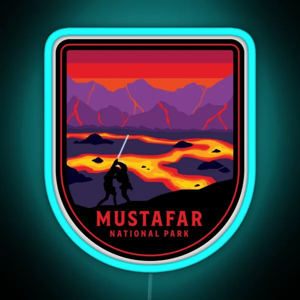 Mustafar National Park RGB Neon Sign