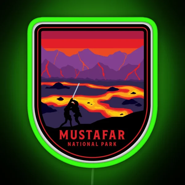 Mustafar National Park RGB Neon Sign