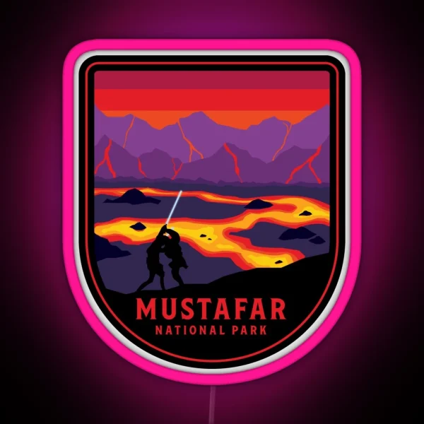 Mustafar National Park RGB Neon Sign