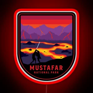 Mustafar National Park RGB Neon Sign