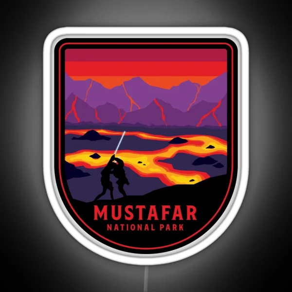 Mustafar National Park RGB Neon Sign