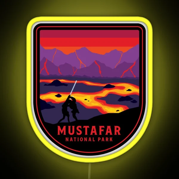 Mustafar National Park RGB Neon Sign