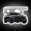 2023 Ford Mustang GT V8 Shadow Black RGB Neon Sign White Car