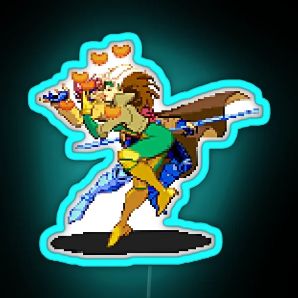MVC2 Gambit And Rogue RGB Neon Sign
