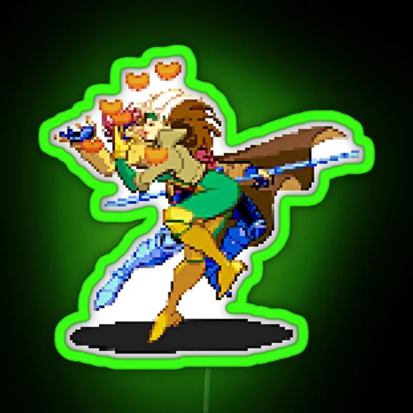 MVC2 Gambit And Rogue RGB Neon Sign