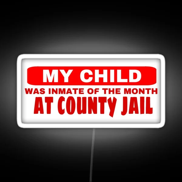 MY CHILD Funny Bumper Led RGB Neon Sign