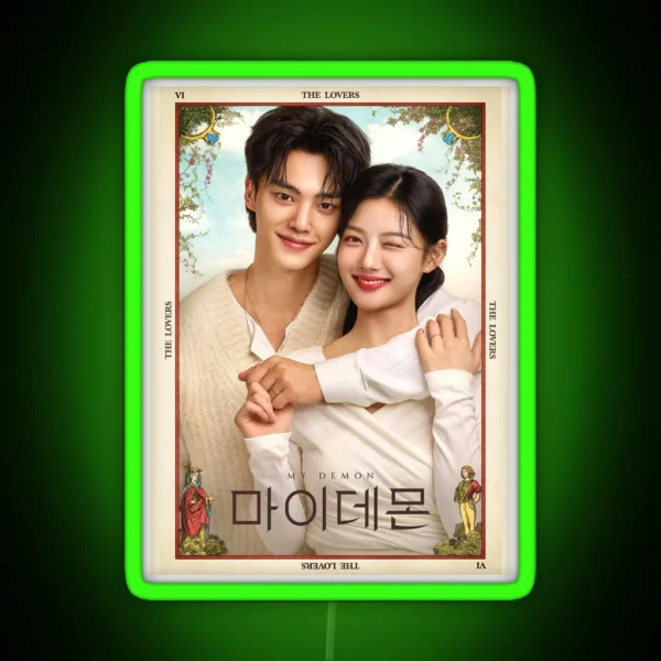 My Demon Kdrama Kim You Jung Song Kang RGB Neon Sign