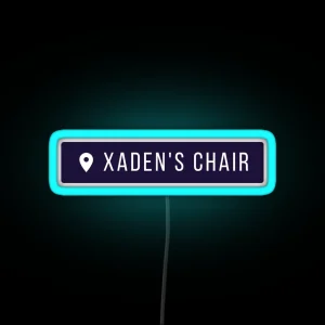 My House My Chair My Woman Fourth Wing Iron Flame Xaden RGB Neon Sign