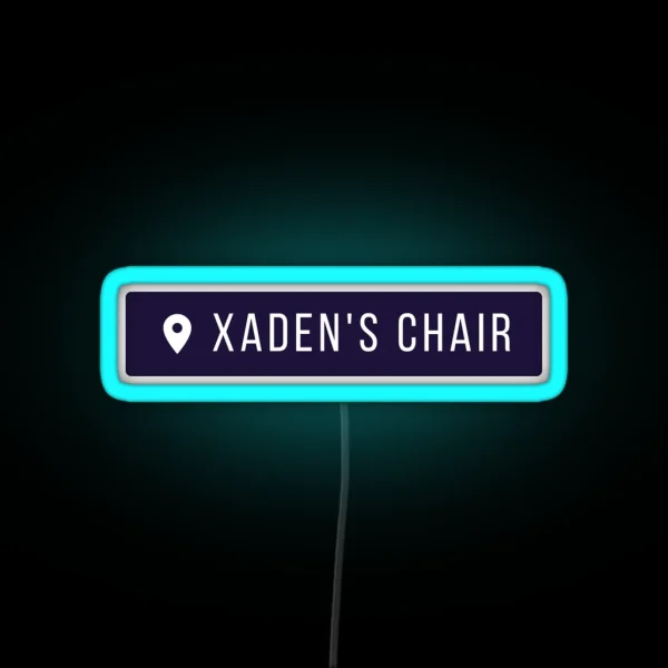 My House My Chair My Woman Fourth Wing Iron Flame Xaden RGB Neon Sign