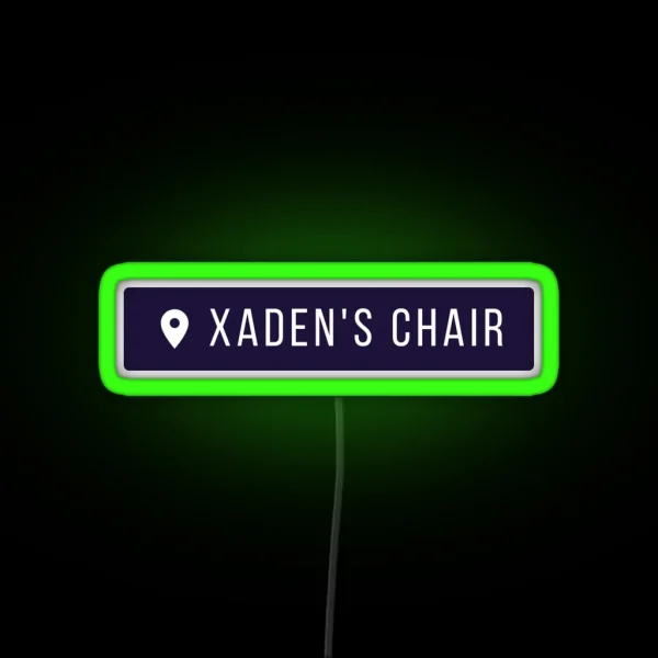 My House My Chair My Woman Fourth Wing Iron Flame Xaden RGB Neon Sign