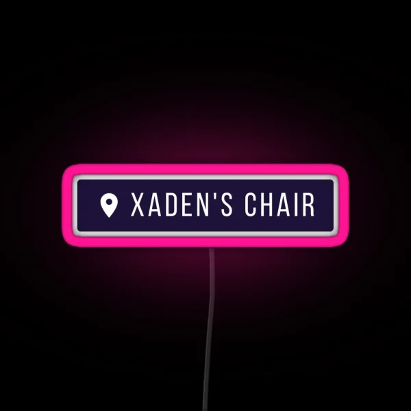 My House My Chair My Woman Fourth Wing Iron Flame Xaden RGB Neon Sign