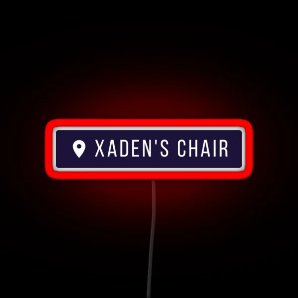 My House My Chair My Woman Fourth Wing Iron Flame Xaden RGB Neon Sign