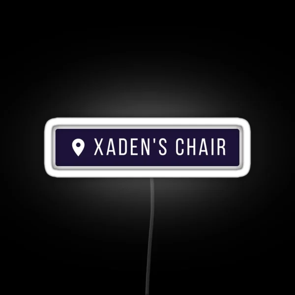 My House My Chair My Woman Fourth Wing Iron Flame Xaden RGB Neon Sign