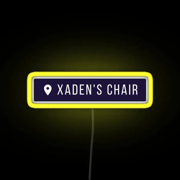 My House My Chair My Woman Fourth Wing Iron Flame Xaden RGB Neon Sign