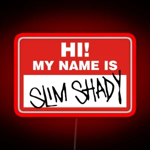 My Name Is Slim Shady RGB Neon Sign