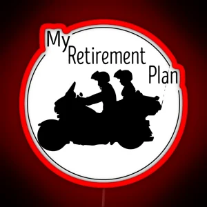 My Retirement Plan Motorcycle Motorcycle Gift Motorcycle Lover Gift RGB Neon Sign