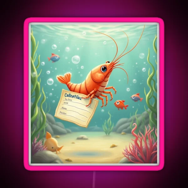 My Sister Had A Baby Shrimp Playful RGB Neon Sign