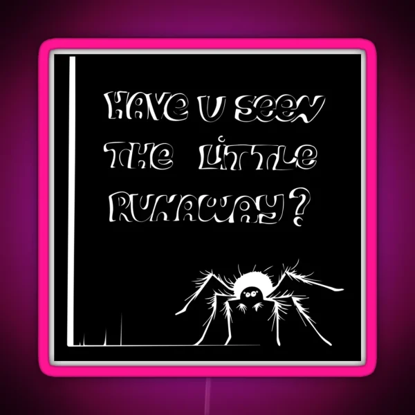 My Spider Escaped RGB Neon Sign