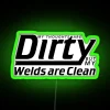my thoughts are dirty but my welds are clean v2 rgb neon sign green