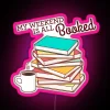 RGB neon pink sign reading My weekend is all booked