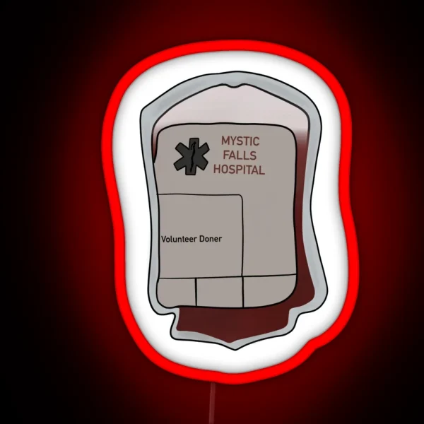 Mystic Falls Blood Bag RGB Neon Sign