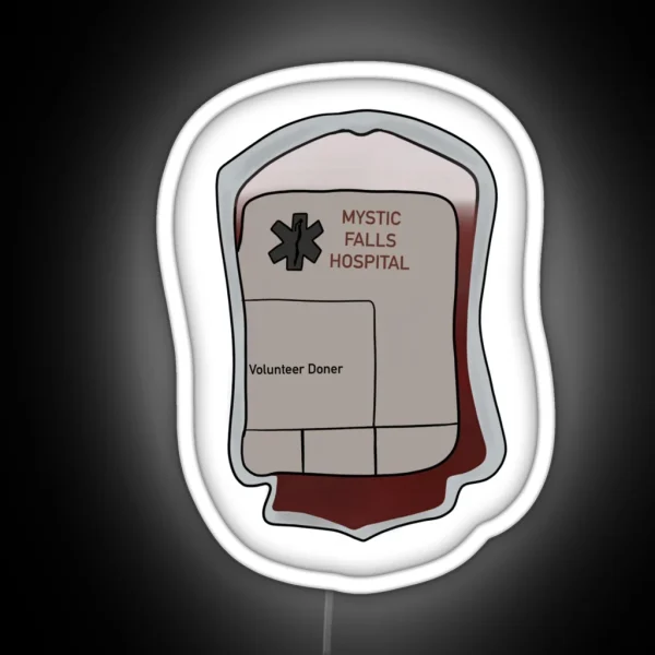 Mystic Falls Blood Bag RGB Neon Sign