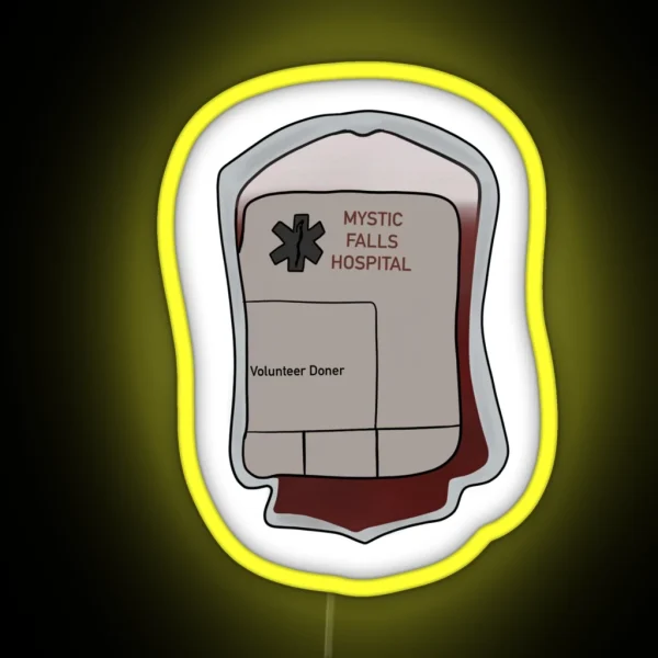 Mystic Falls Blood Bag RGB Neon Sign