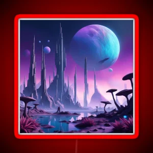 Mystical Alien Horizon RGB Neon Sign