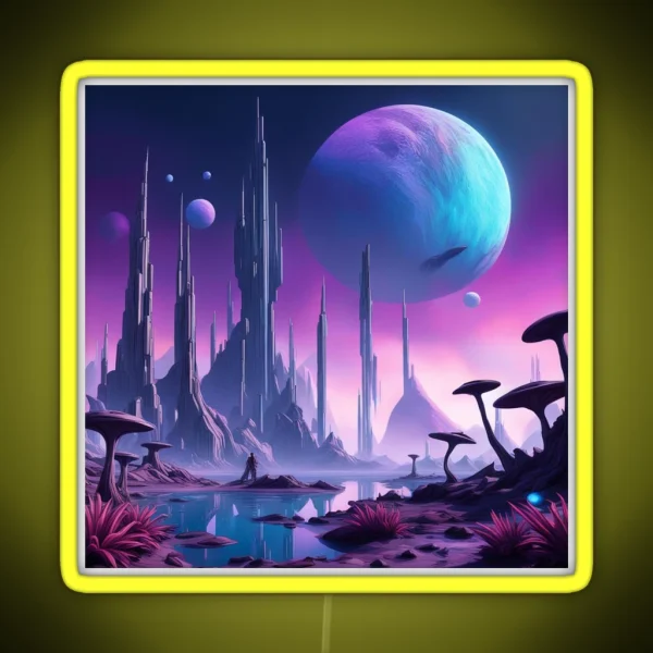 Mystical Alien Horizon RGB Neon Sign