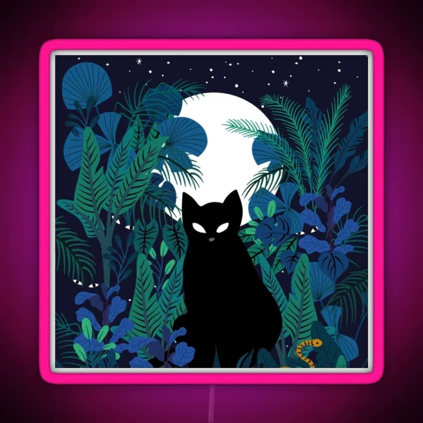 Mystical Cat RGB Neon Sign