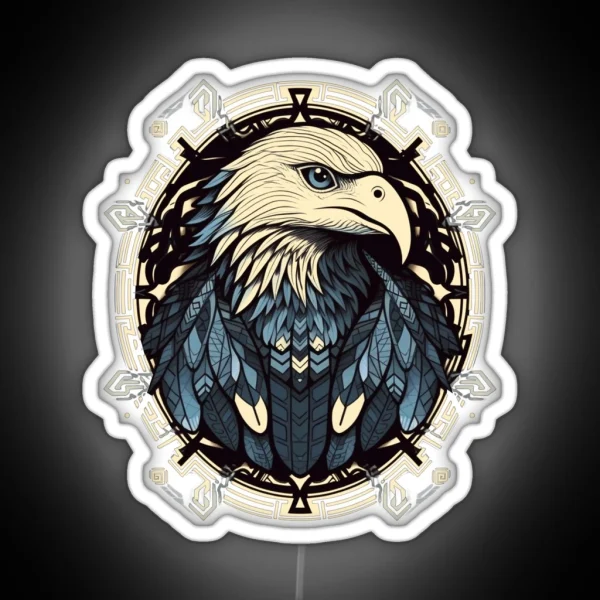 Mystical Eagle Animal Of Power Spirit Animal Design RGB Neon Sign