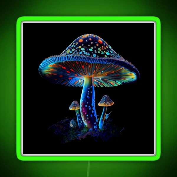 Mystical Mushroom Magic RGB Neon Sign