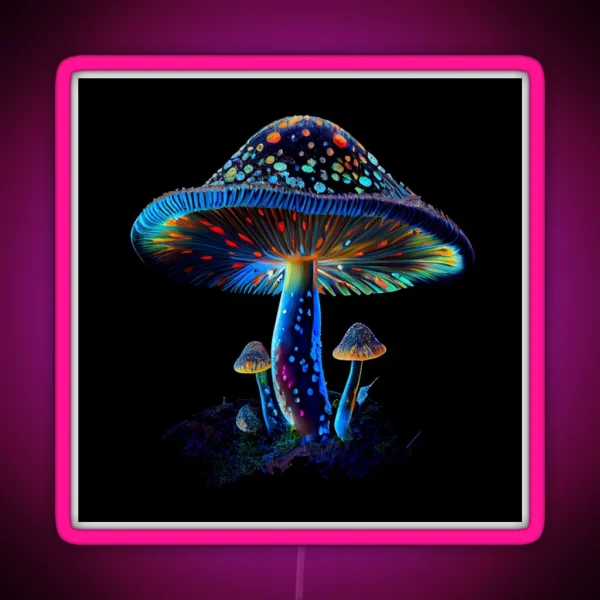 Mystical Mushroom Magic RGB Neon Sign