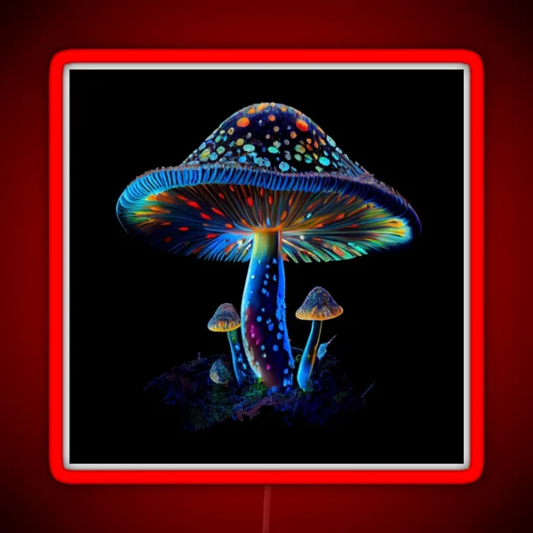 Mystical Mushroom Magic RGB Neon Sign