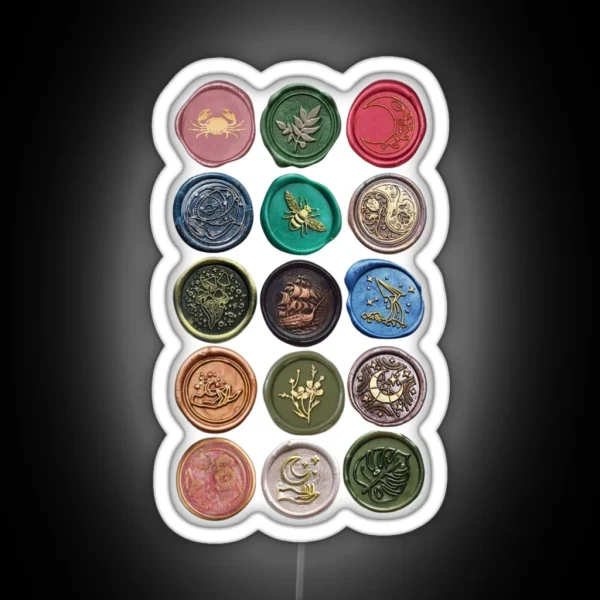 Mystical Seals A Collection Of Enchanted Wax RGB Neon Sign