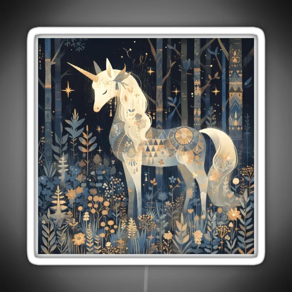 Mystical Starry Unicorn RGB Neon Sign