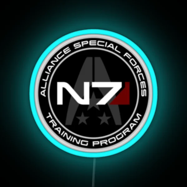 N7 Recruit Patch RGB Neon Sign
