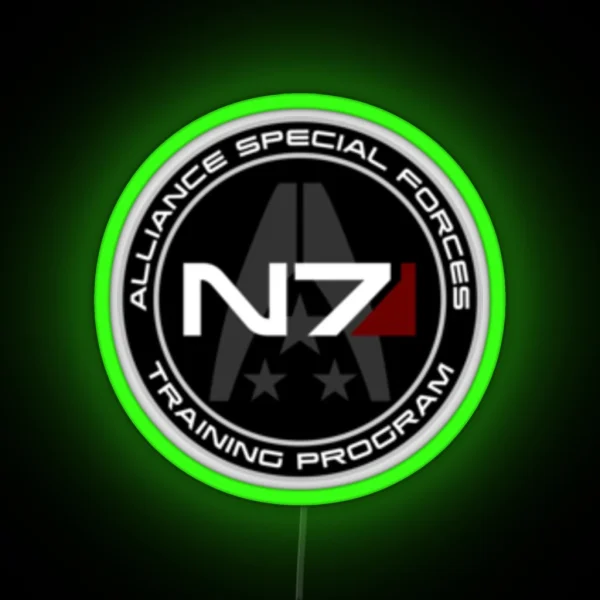N7 Recruit Patch RGB Neon Sign