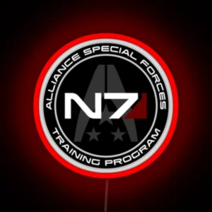 N7 Recruit Patch RGB Neon Sign