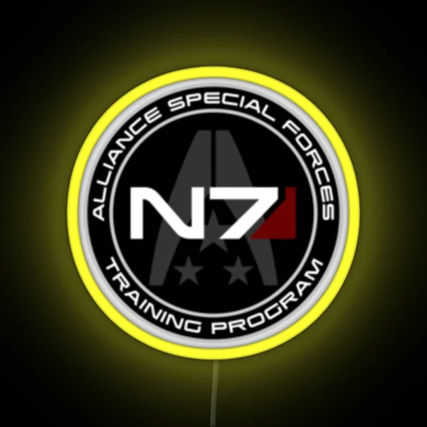 N7 Recruit Patch RGB Neon Sign