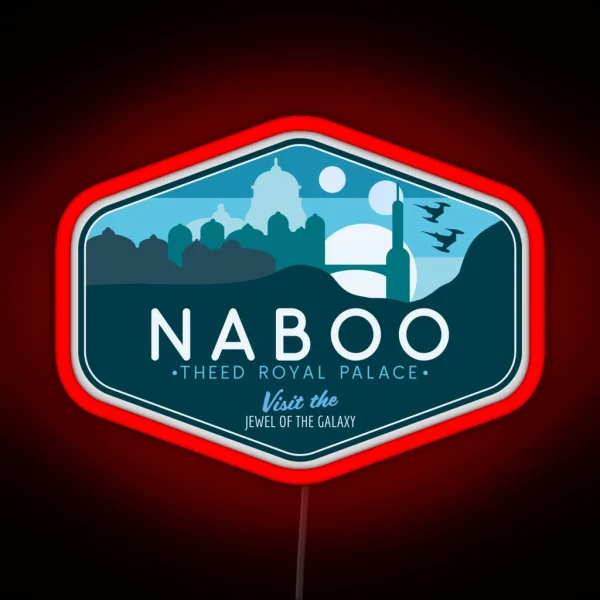 Naboo Theed Royal Palace Visit The Jewel Of The Galaxy RGB Neon Sign