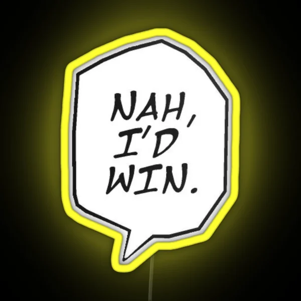 Nah I D Win Gojo RGB Neon Sign