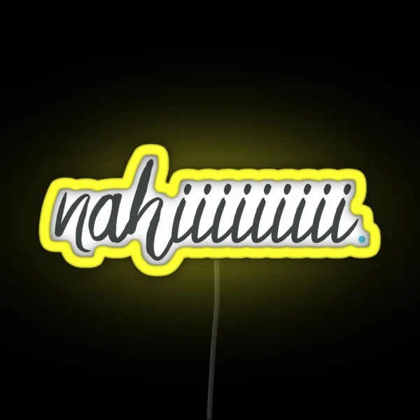Nahiiiiii RGB Neon Sign