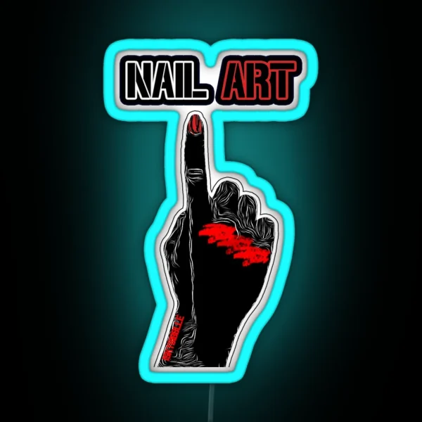 Nail Art Graphic RGB Neon Sign