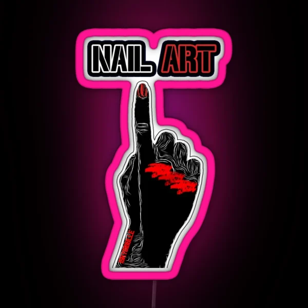Nail Art Graphic RGB Neon Sign
