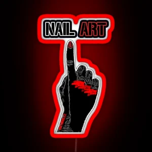 Nail Art Graphic RGB Neon Sign