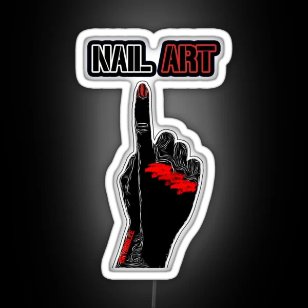 Nail Art Graphic RGB Neon Sign